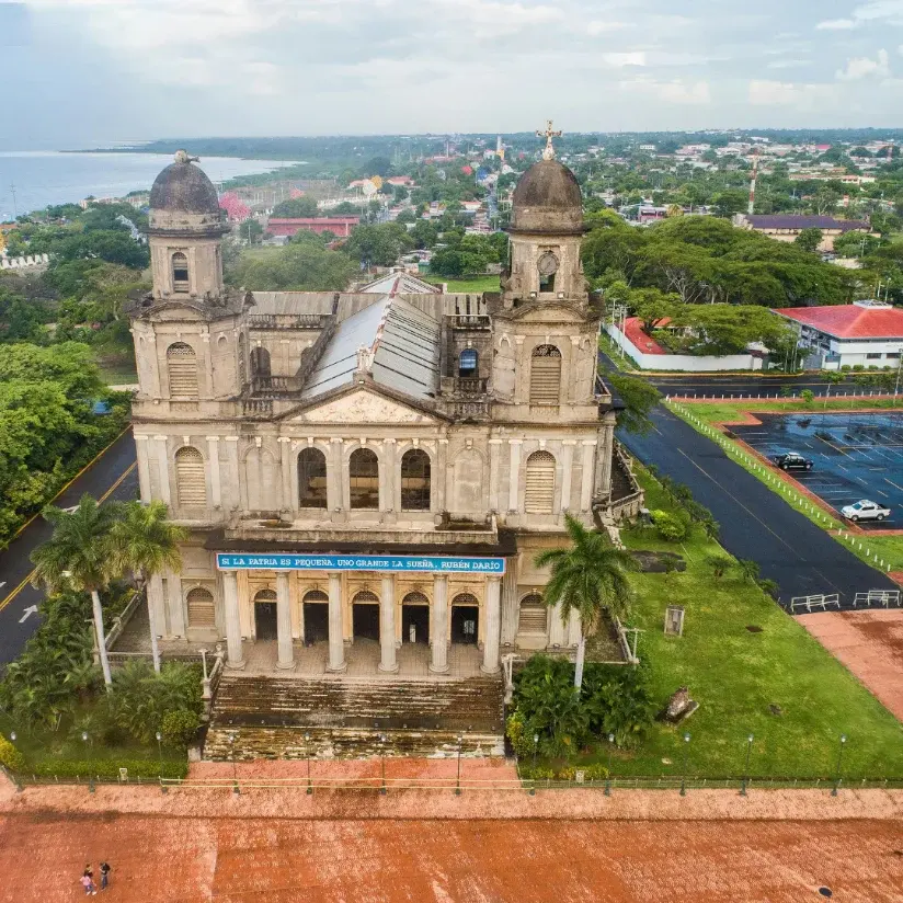 Private charter flight arriving in Managua, Nicaragua
